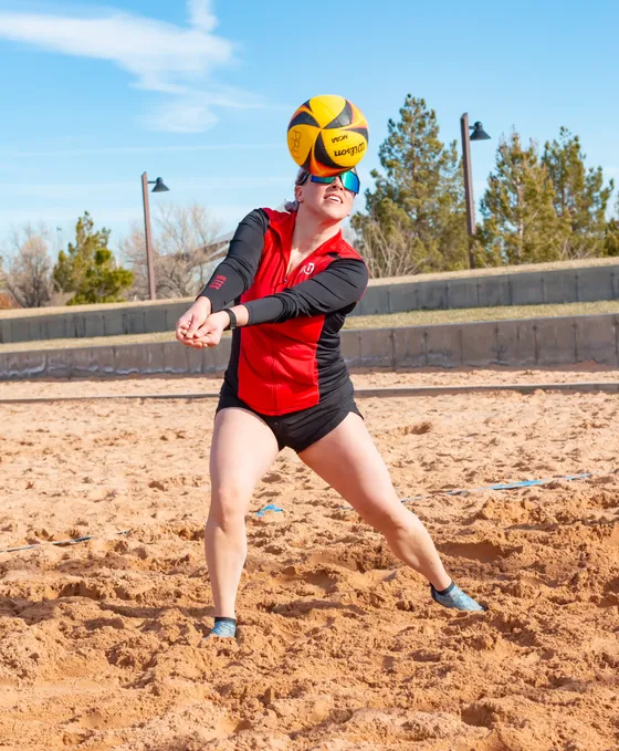 Beach volleyball courts